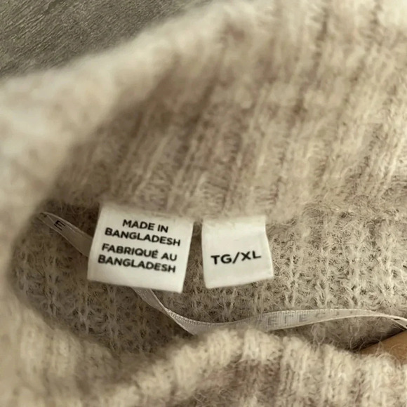 SELECTED FEMME Alpaca Wool Blend Sweater Puff Sleeve, Size XL - Picture 8 of 11